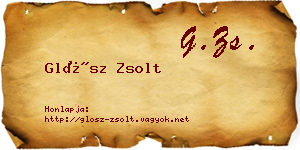 Glósz Zsolt névjegykártya