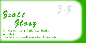 zsolt glosz business card